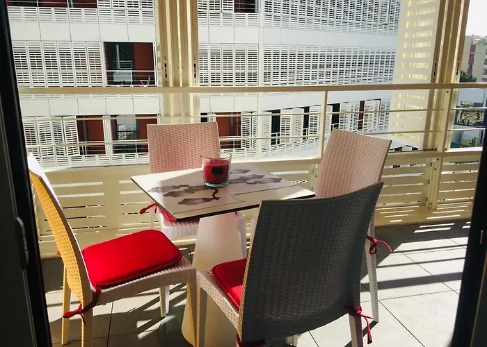 Appartamento A Terrasse Ensoleillee & Parking A La Gare Du Sud Nizza